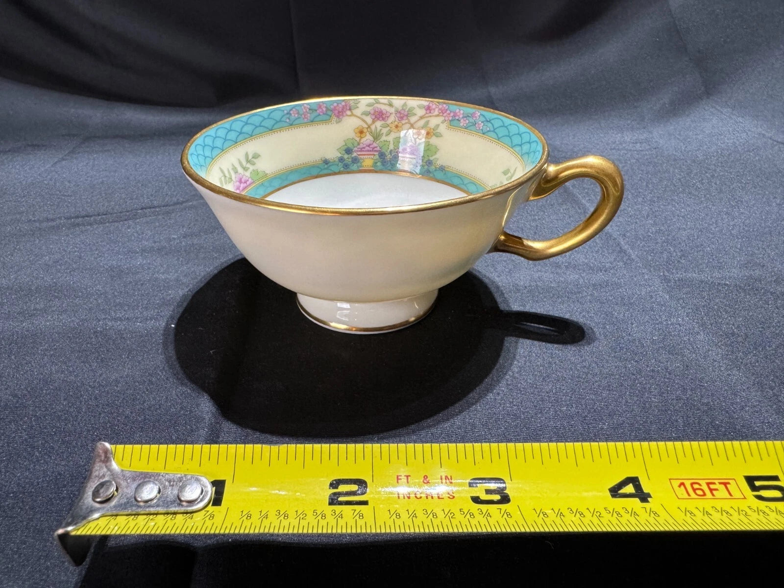 Vintage Lenox Monticello C-300 Footed Cup | Older Green Mark | Fine American Porcelain | Estate Collection