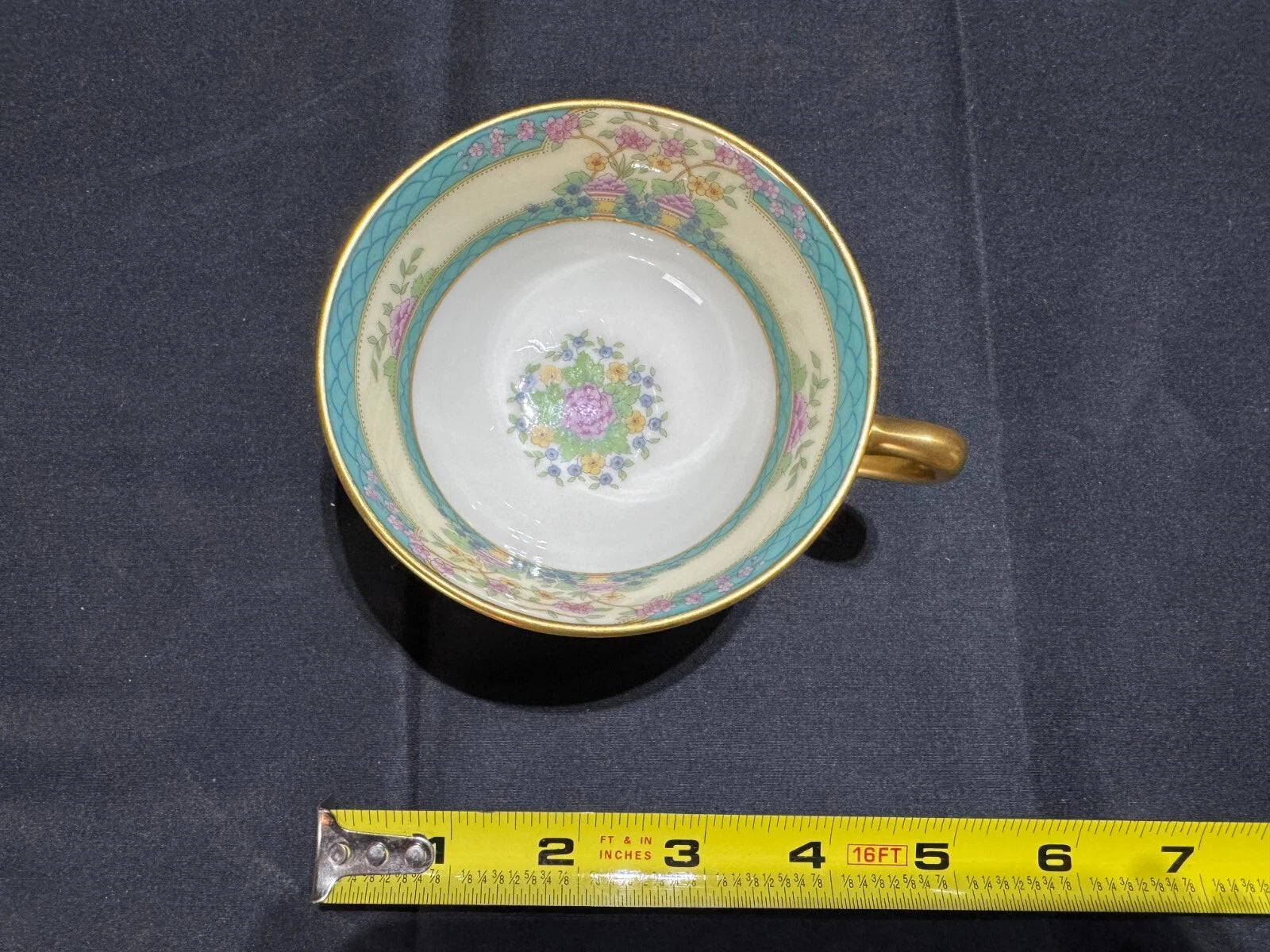 Vintage Lenox Monticello C-300 Footed Cup | Older Green Mark | Fine American Porcelain | Estate Collection